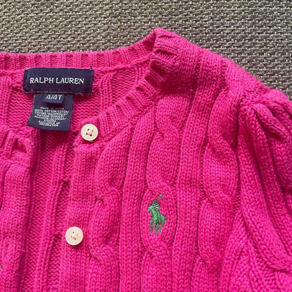 Ralph Lauren Girls Sweater - size 4T